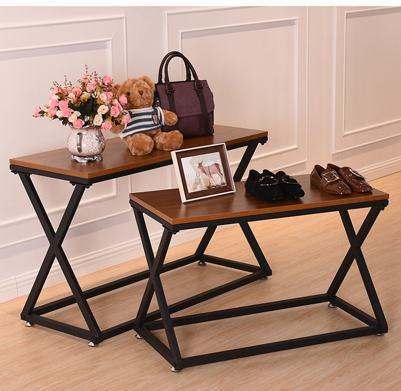 High End Clothing Store Nesting Display Table Shoes Bag Handbag Display Stand Boutique Shop Fixture Metal Nesting Display Table - Image 3