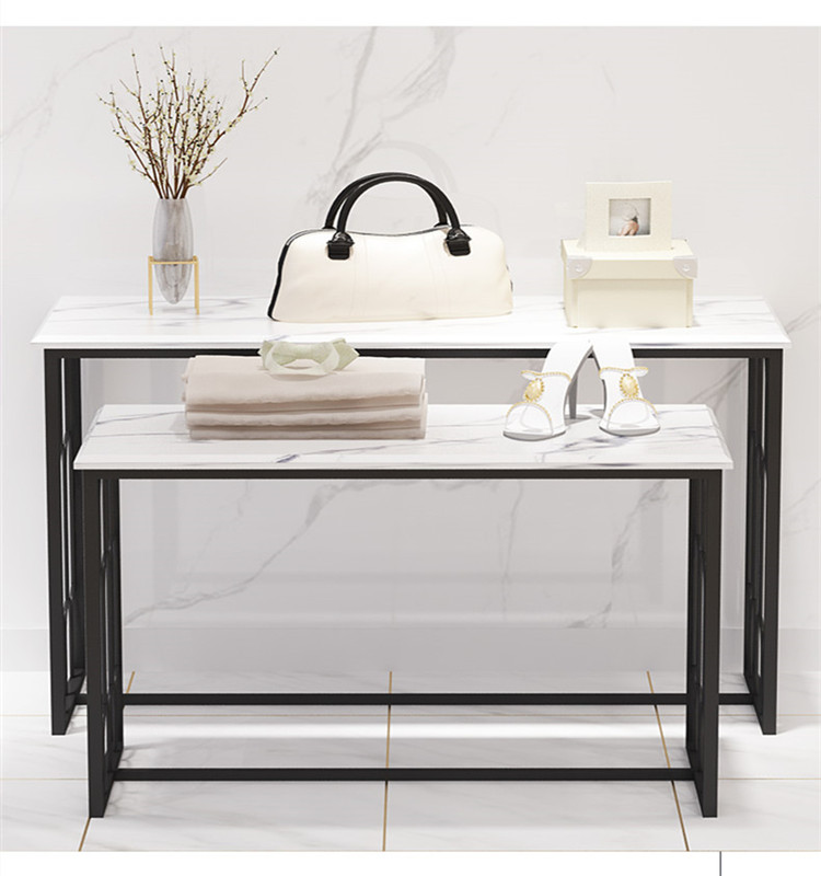Best Quality Clothing Store Nesting Table Metal Shoes Display Table Handbag Storage Rack Boutique Shop Bag Showcase Nest Table - Image 6
