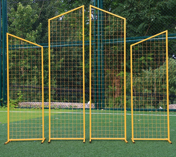 High Quality Square Mesh Backdrop Wedding Event Decoration Arch Stand Metal Square Grid Stand Mesh Backdrop with Flowers - Image 6