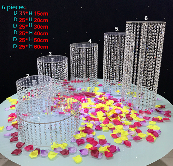 Crystal Flower Stand Wedding Centerpiece Artificial Flower Ball Stand Cake Stand Centerpieces for Wedding Table Decoration - Image 4