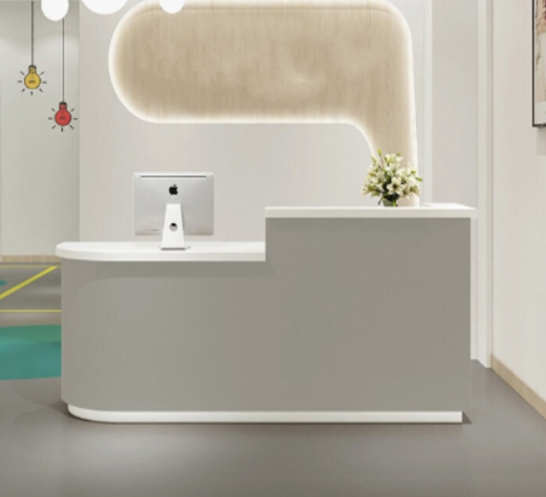 High Quality Office Hotel Reception Desk Beauty Salon Front Desk Boutique Clothing Shop Reception Counter and Checkout Counter - Image 5