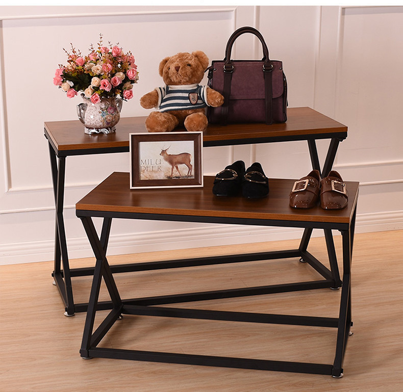 High End Clothing Store Nesting Display Table Shoes Bag Handbag Display Stand Boutique Shop Fixture Metal Nesting Display Table - Image 2