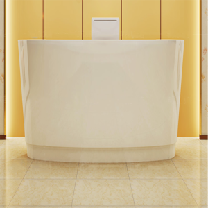 Best Selling Custom Size Hotel Office Reception Desk Beauty Salon Small Reception Table Nail Salon Circular Reception Counter