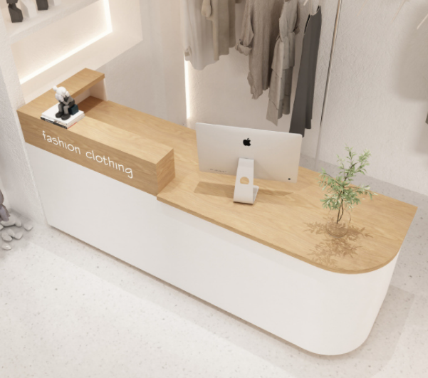 High Quality Office Hotel Reception Desk Beauty Salon Front Desk Boutique Clothing Shop Reception Counter and Checkout Counter