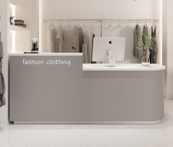 High Quality Office Hotel Reception Desk Beauty Salon Front Desk Boutique Clothing Shop Reception Counter and Checkout Counter - Image 3