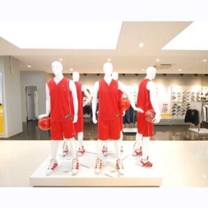 Retail Sportswear Store Equipment Industrial Sport Shop Interior Design Furniture Custom Basketball Suit Shop Fixtures