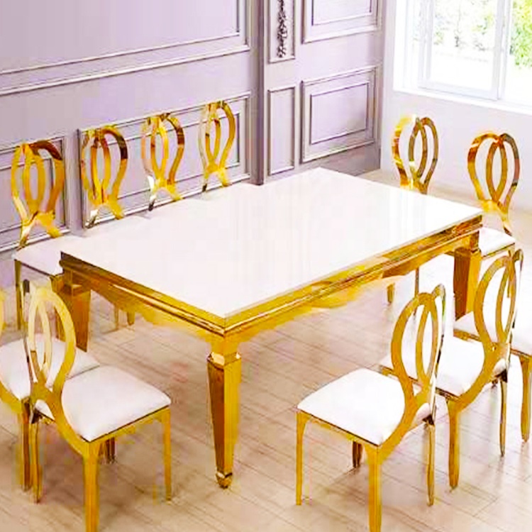 Home Kitchen Dinning Room 4/6/8 Seater metal dinning table set modern marble dinner table and chairs set dining room furniture - Image 4