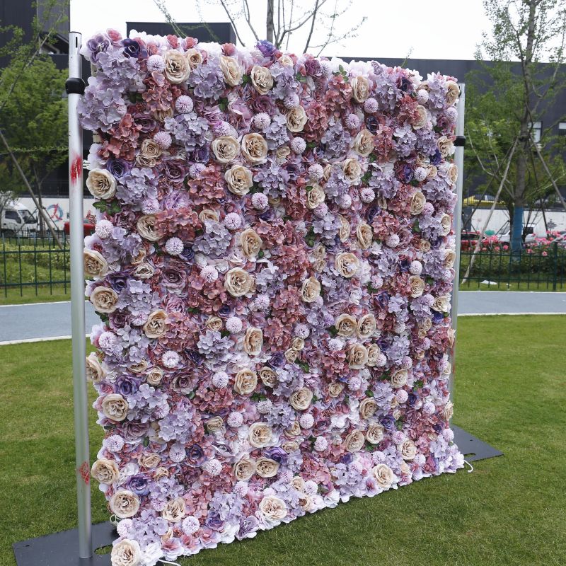 Hot Sale 3d Flower Wall Wedding Event Floral Backdrop Artificial Rose Flower Wall Panel For Garden Wedding Home Party Decoration - Image 3