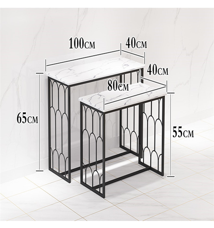 Best Quality Clothing Store Nesting Table Metal Shoes Display Table Handbag Storage Rack Boutique Shop Bag Showcase Nest Table - Image 4