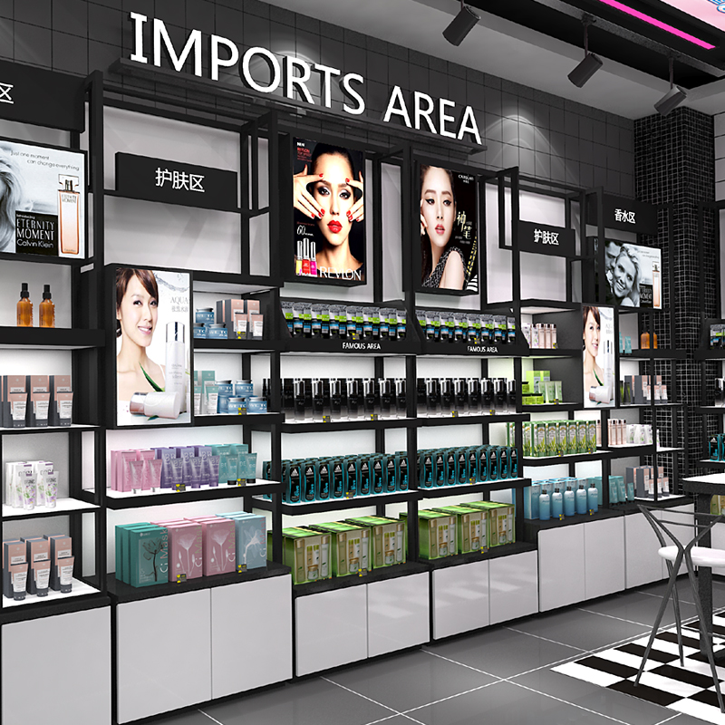 Cosmetics Beauty Shop Skincare Shop Display Stand Shelf Beauty Salon Display Cabinet Rack Makeup Cosmetic Product Display Racks - Image 3