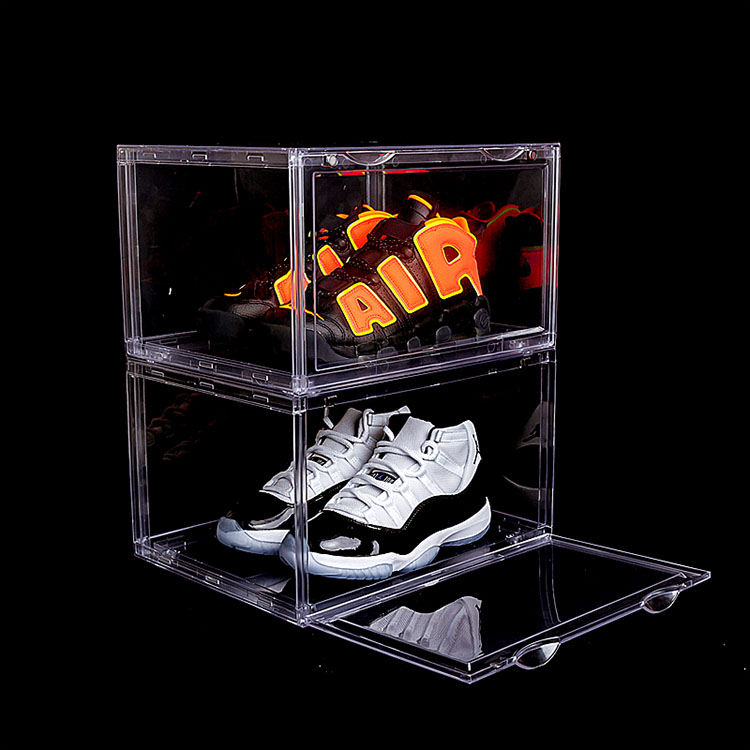 Wholesale Shop Shoe Clear Cases Transparent Acrylic Shoe Display Boxes - Image 2