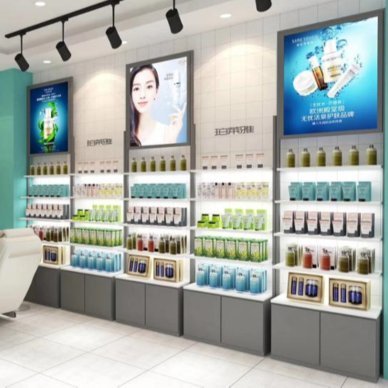 Cosmetics Beauty Shop Skincare Shop Display Stand Shelf Beauty Salon Display Cabinet Rack Makeup Cosmetic Product Display Racks - Image 4