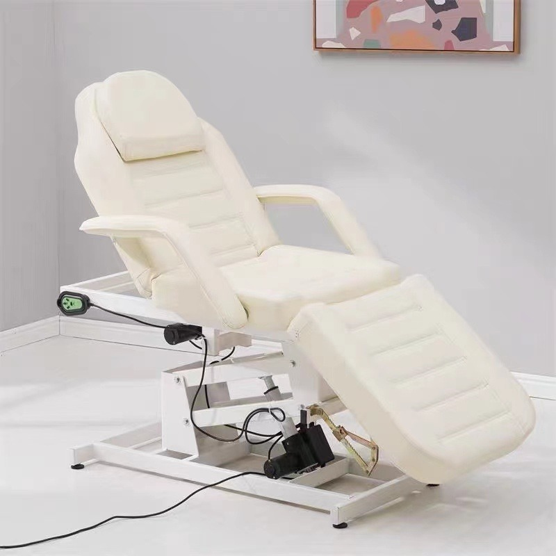 Salon Furniture 3 4 Motors Electric Facial Beauty Salon Bed Medical Spa Massage Treatment Podiatry Chair Aesthetic Tattoo Bed - Image 3
