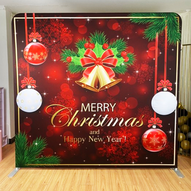 Frame Portable Party Wall Christmas Event Supplies Double Backdrop Printing Stand Covers - Image 2