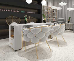 Nails Chair And Manicure Desk Long Table Nail Manicure Salon Table - Image 7
