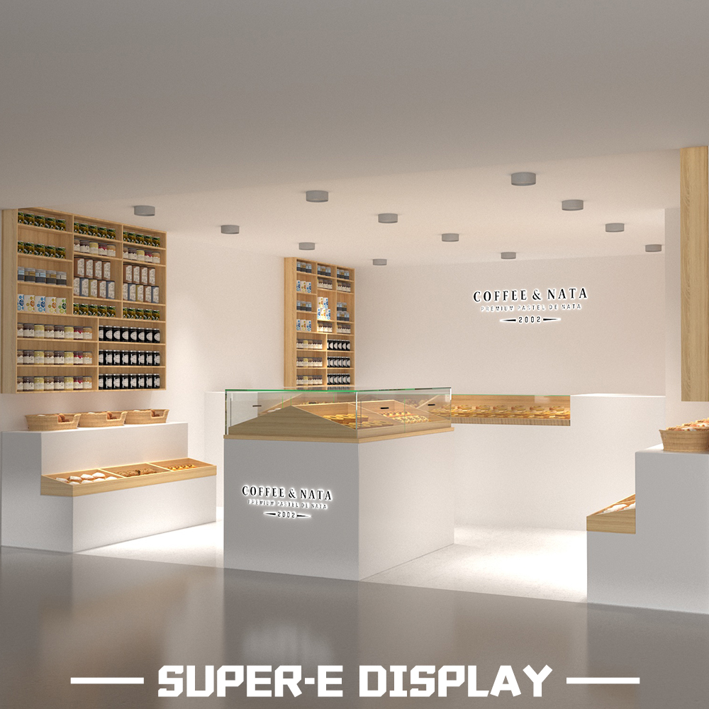 Commercial Desserts Bakery Shop Decoration Custom Coffee Sweet Store Display Counter Bakery Cake Shop Furniture - Image 2