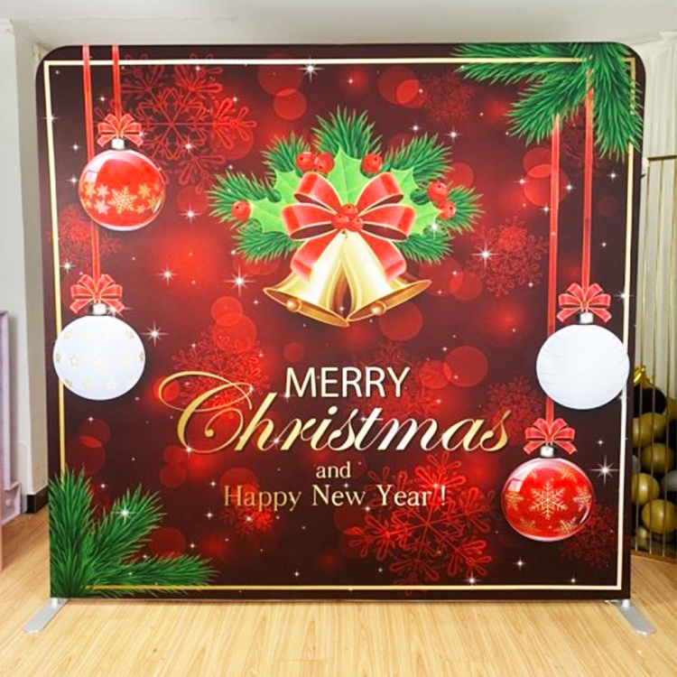 Frame Portable Party Wall Christmas Event Supplies Double Backdrop Printing Stand Covers - Image 7