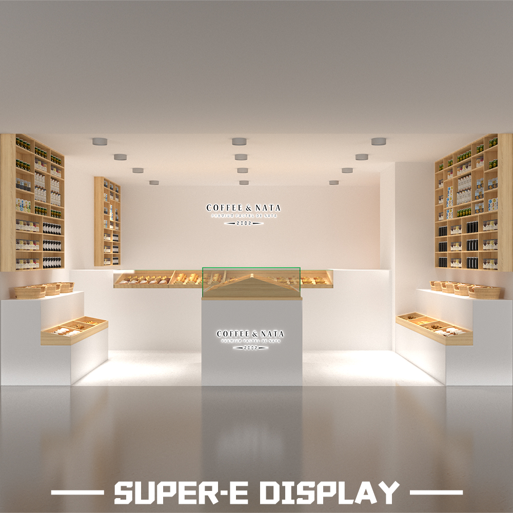 Commercial Desserts Bakery Shop Decoration Custom Coffee Sweet Store Display Counter Bakery Cake Shop Furniture - Image 4