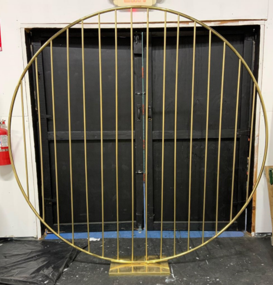 Wedding Decoration Gold Round Backdrop gold stainless steel metal Circle wedding backdrop flower stand for display event party - Image 2