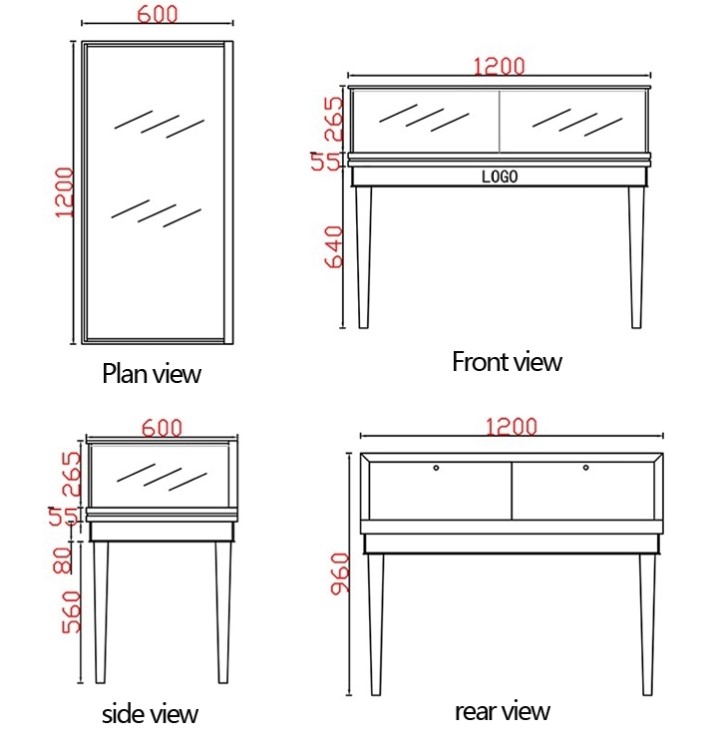 Jewelry interior display showcase design, jewellery shop interior decoration wholesale, shop design jewel showroom - Image 6