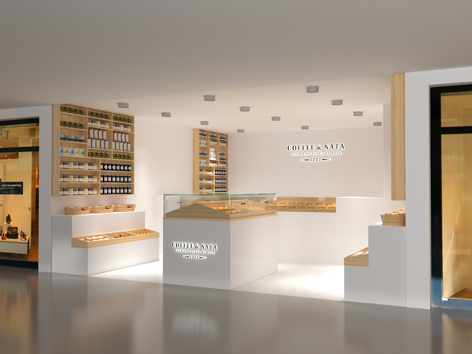 Commercial Desserts Bakery Shop Decoration Custom Coffee Sweet Store Display Counter Bakery Cake Shop Furniture - Image 3