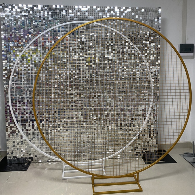 Wholesale Fashion Mesh Round Arch Backdrop Wedding Arch Stand Round Circle Backdrop for Wedding Decorations/ - Image 5