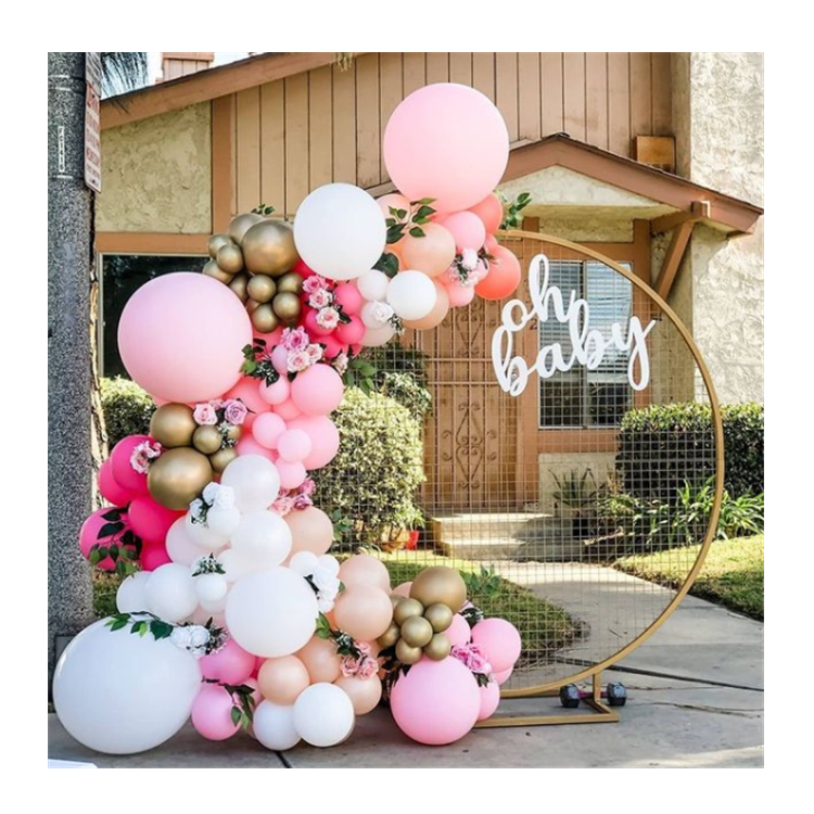 Wholesale Fashion Mesh Round Arch Backdrop Wedding Arch Stand Round Circle Backdrop for Wedding Decorations/