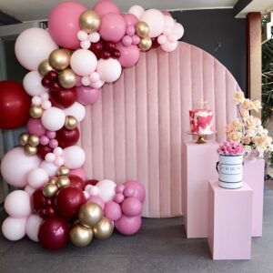Wholesale Customized Round Velvet Fabric Cover Backdrop Cover with Stand For Wedding Event Party Decoration