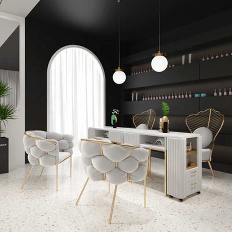 Nails Chair And Manicure Desk Long Table Nail Manicure Salon Table - Image 4