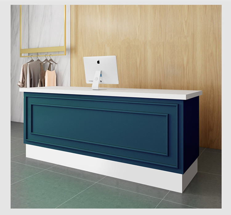 Cheap Price Modern White Spa Used Reception Table Beauty Salon Small Front Desk - Image 11
