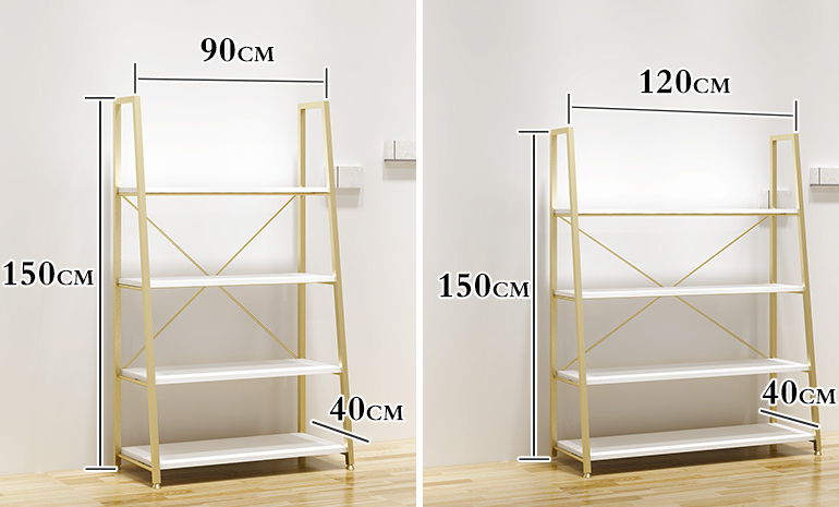 Clothing Store Shoes Bags Display Rack Selling Golden Multilayer Display Cabinet - Image 6