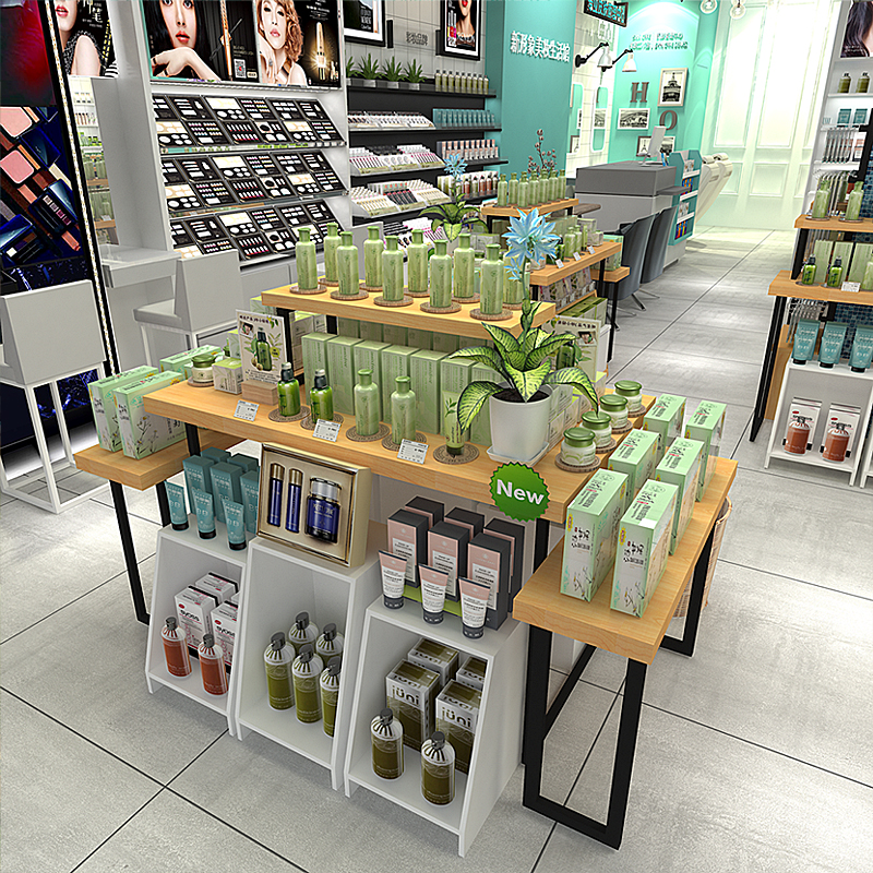 Custom Cosmetic Retail Interior Store Furniture Design Perfume Skincare Display Shelves Makeup Cosmetic Shop Display Racks Ideas - Image 6