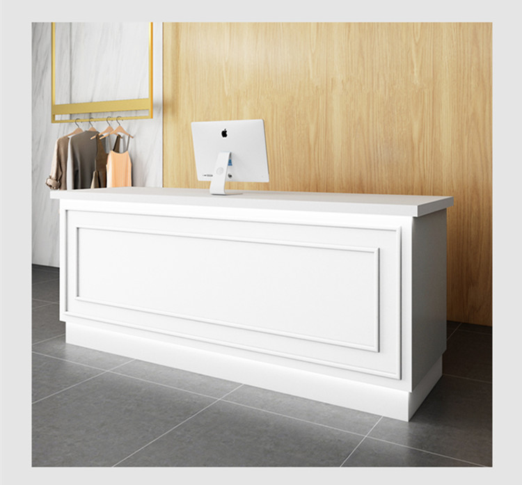 Cheap Price Modern White Spa Used Reception Table Beauty Salon Small Front Desk - Image 13