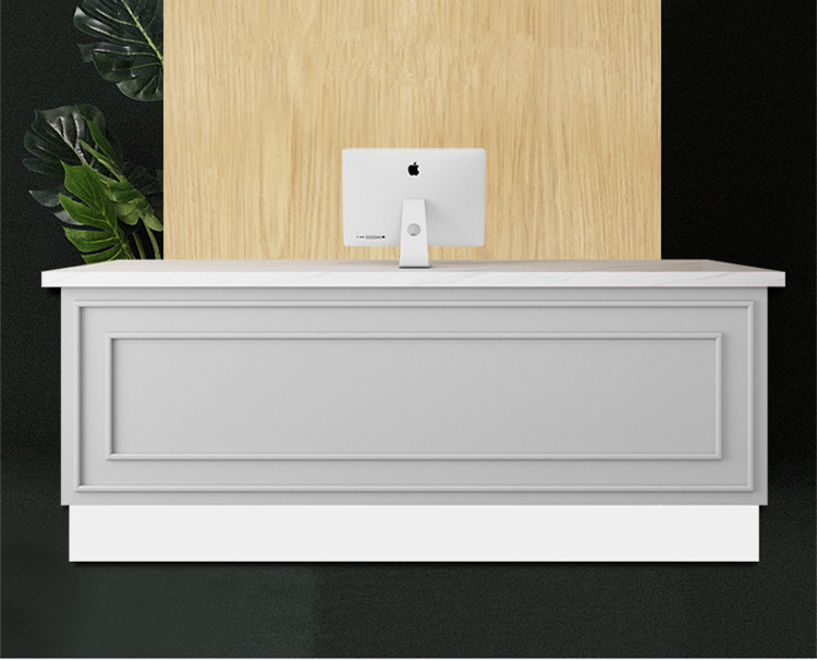 Cheap Price Modern White Spa Used Reception Table Beauty Salon Small Front Desk - Image 10