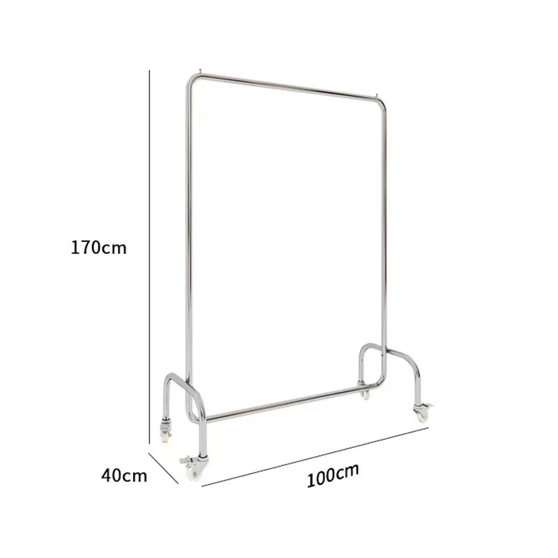 Gold Garment Clothing Store Furniture Design Retail Store Gold Metal Display Racks Shelf Clothes Display Rack Stand For Shop - Image 5