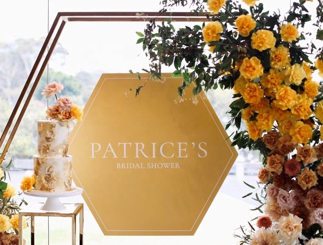 Romantic Wedding Decoration Stainless Steel Arch Hexagon Backdrop Stand - Image 3