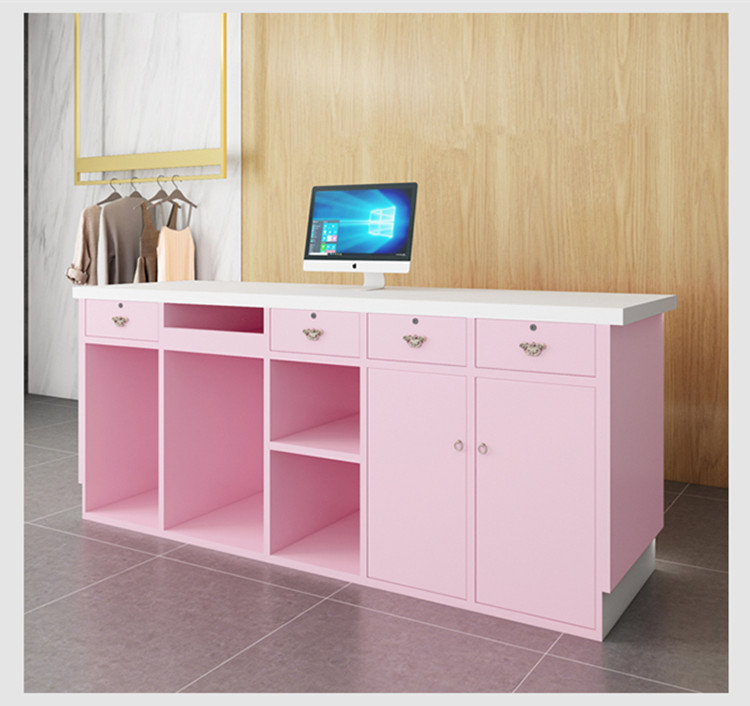 Cheap Price Modern White Spa Used Reception Table Beauty Salon Small Front Desk - Image 7
