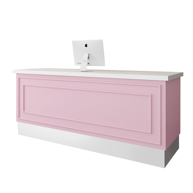 Cheap Price Modern White Spa Used Reception Table Beauty Salon Small Front Desk - Image 8