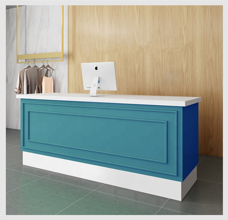Cheap Price Modern White Spa Used Reception Table Beauty Salon Small Front Desk - Image 6