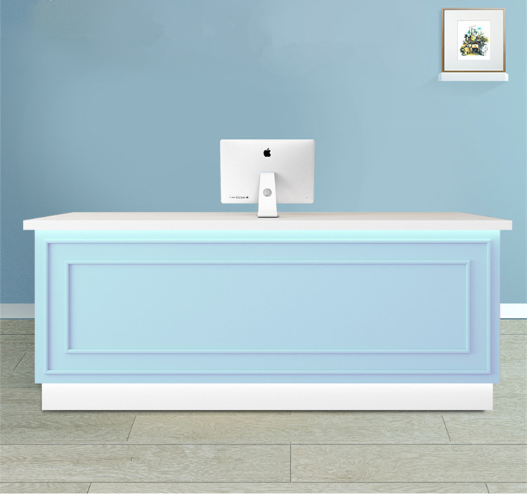 Cheap Price Modern White Spa Used Reception Table Beauty Salon Small Front Desk - Image 9