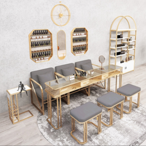 Desk High Salon Table Fancy Myshine Beauty Art Nail Manicure Set Chair And Table