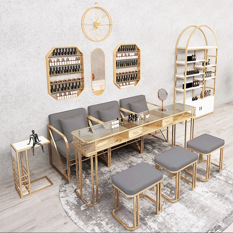 Desk High Salon Table Fancy Myshine Beauty Art Nail Manicure Set Chair And Table